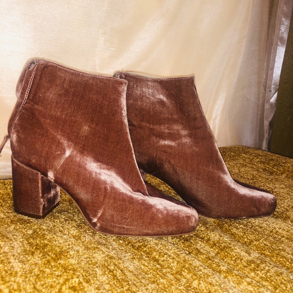 Suede booties